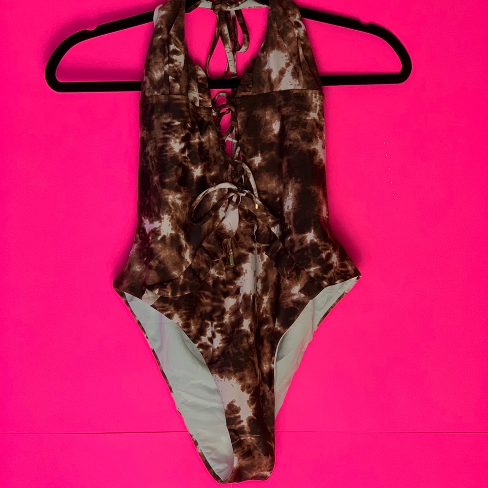Tie Dye one  piece bathing suit NWOT☀️